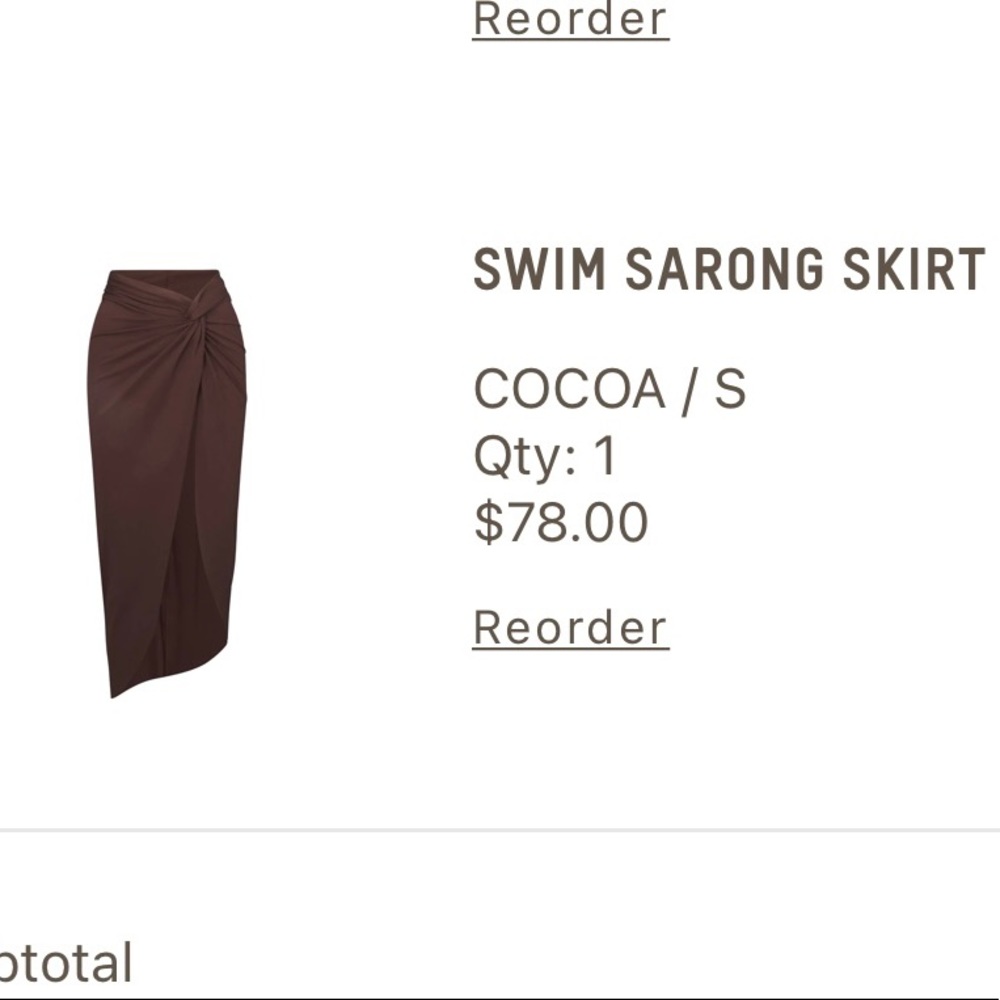 SKIMS swimwear size small